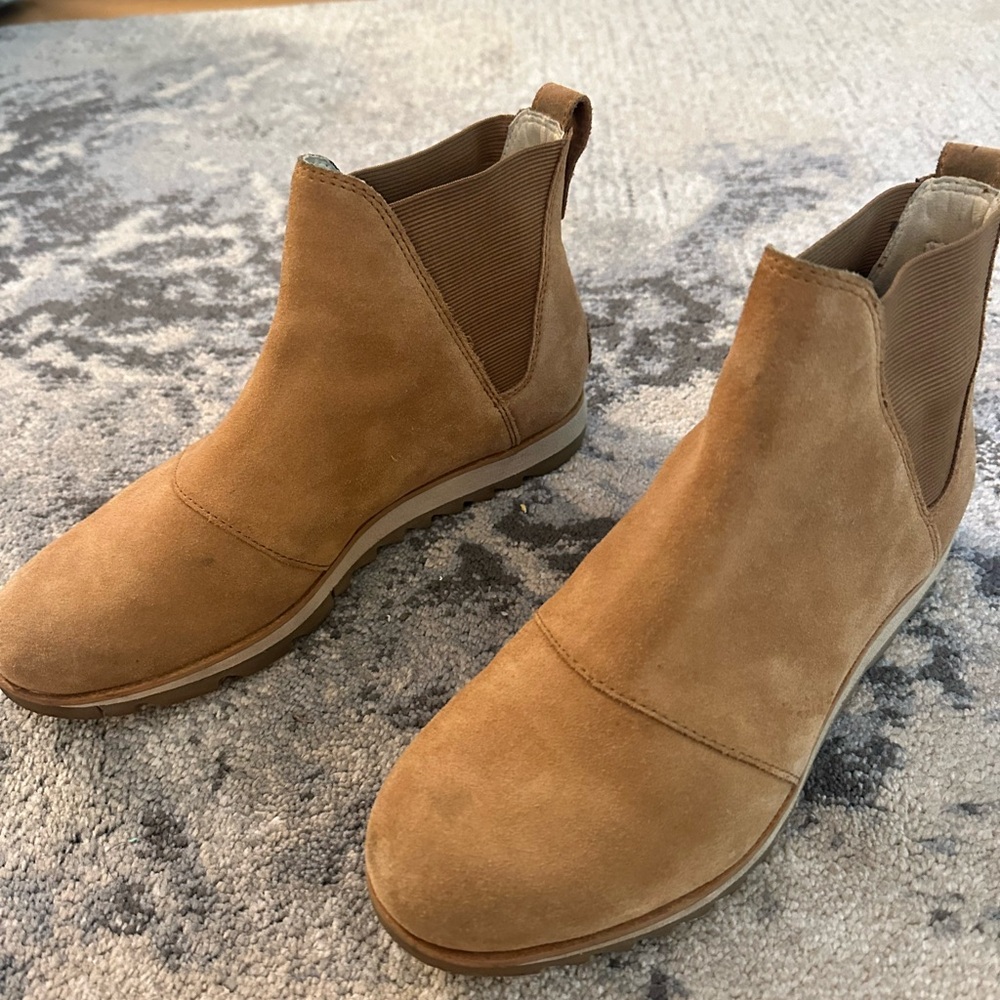 Sorel chelsea boots harlow - tan 8.5